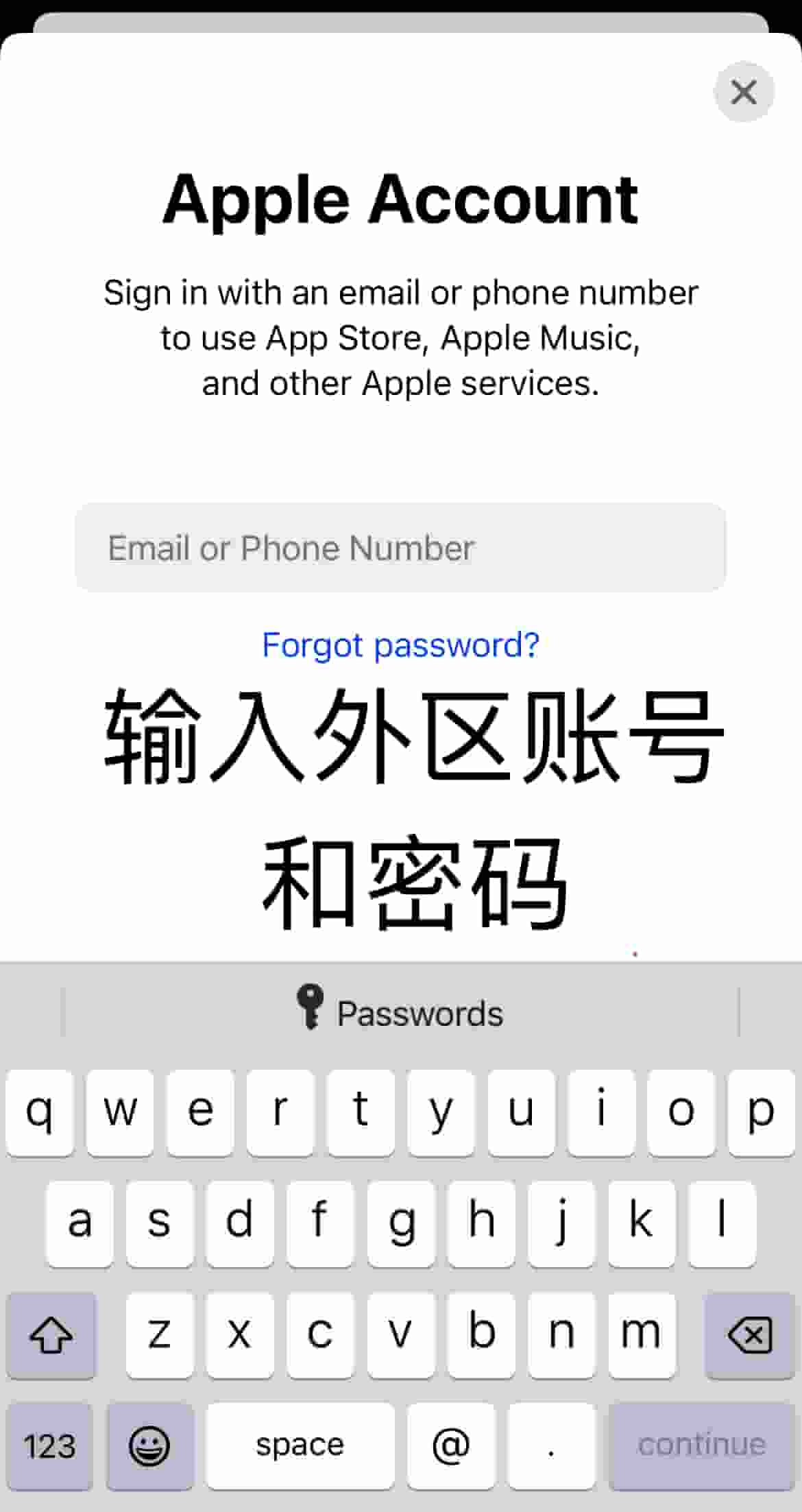 Apple ID 登录教程第5步